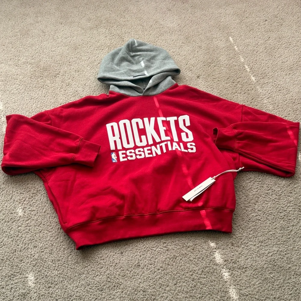 NBA Rockets Essentials Red Sweatshirt - Picture 1 of 6